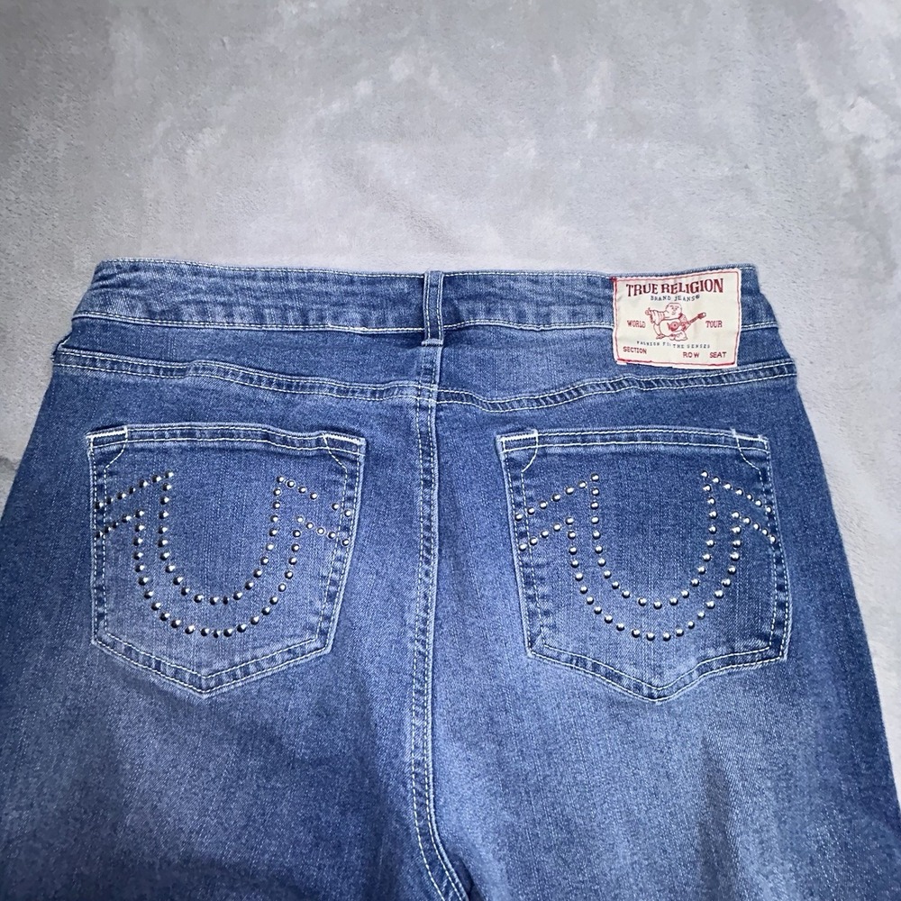 True Religion Jennie Curvy Skinny Jeans Blue Wash Women's Size 30x28